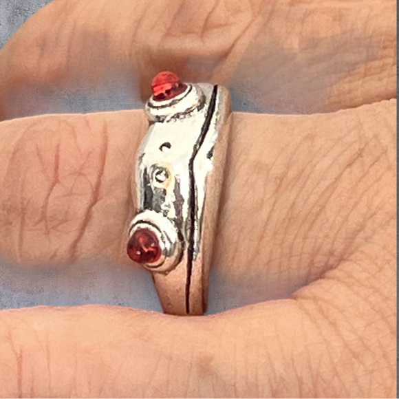 Silver frog ring adjustable size - Picture 4 of 7
